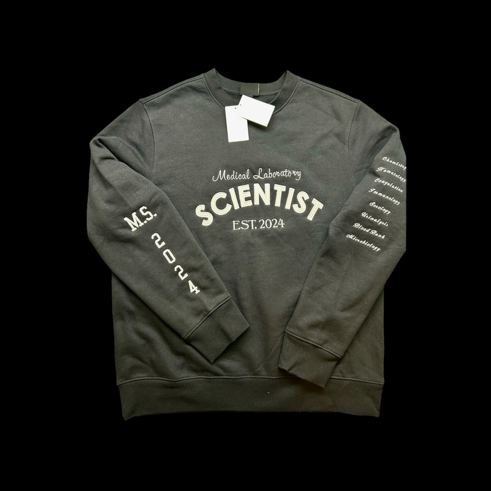Custom embroidered sweatshirt